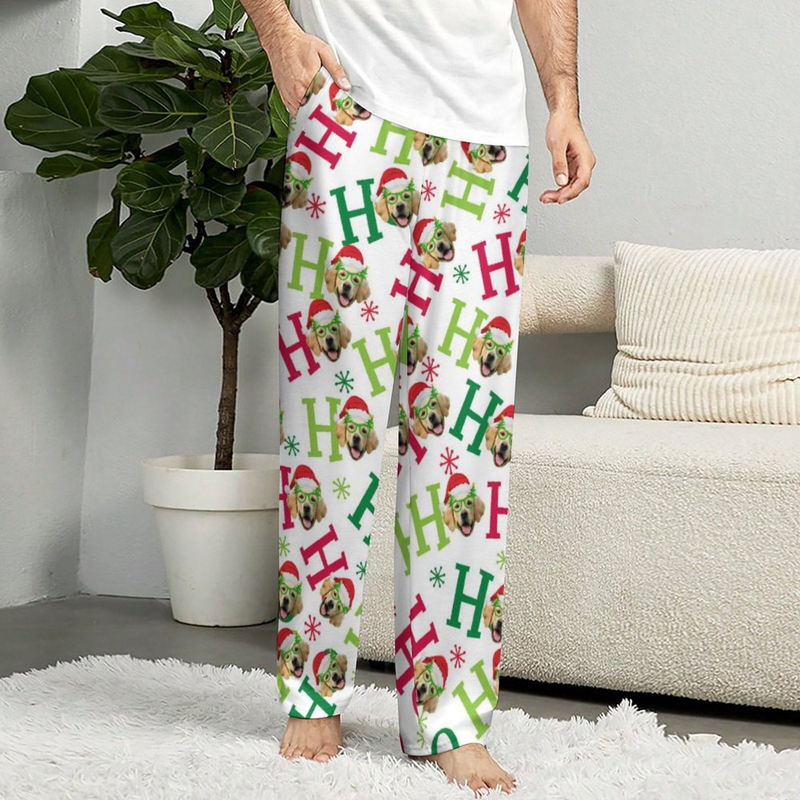 Face on best sale pajama pants