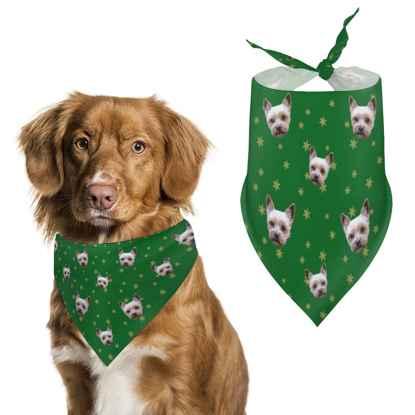 Custom Pet Scarf Christmas Pet Face Bandana-WEPRINTME-10