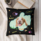 Custom Pet Face Hello Pillow Case