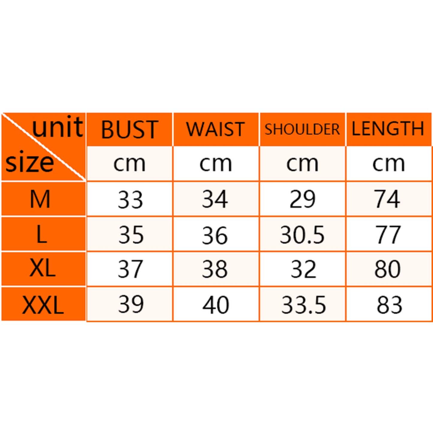 Custom Pet Face Love Girls Dress-Size Chart-WEPRINTME