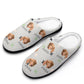 Custom Pet Face and Name Stars Cotton Slippers