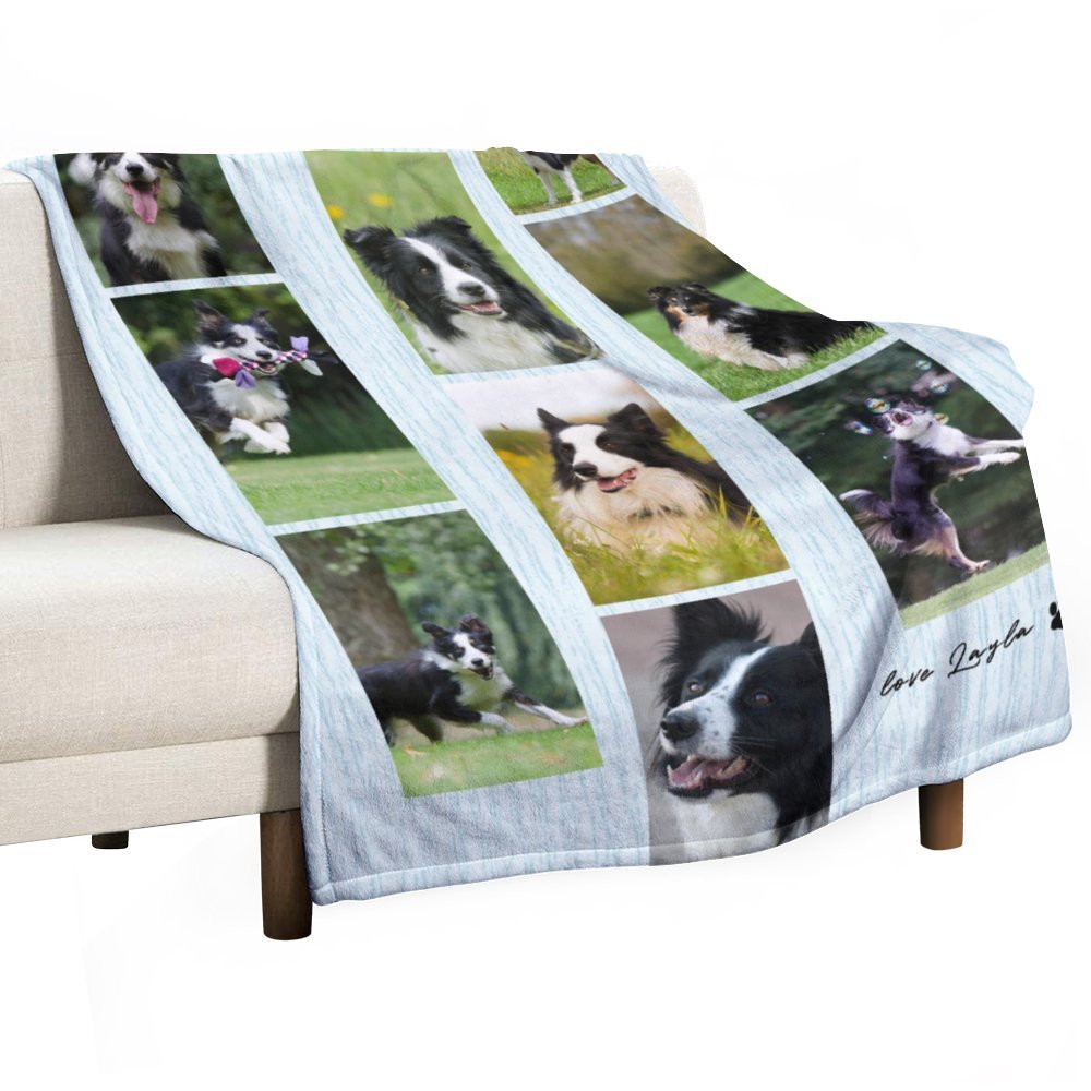 Custom Pet Photos Film Fleece Blanket