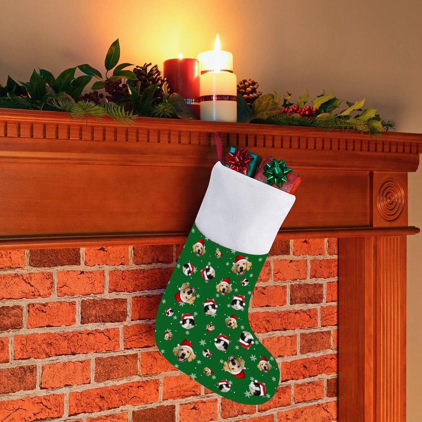 Personalized Pet Face Classic Christmas Stockings-WEPRINTME-7