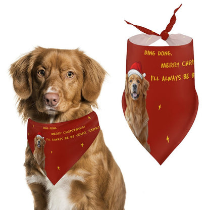 Custom Pet Scarf Be Your Side Christmas Pet Bandana-WEPRINTME-2