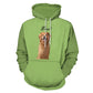 Custom Pet Face and Name Comic Pet Unisex Hoodie