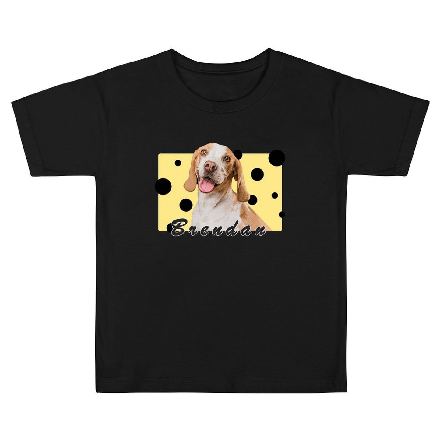 Custom Pet Kid's T-shirt Love Cheese Dogs on Shirts