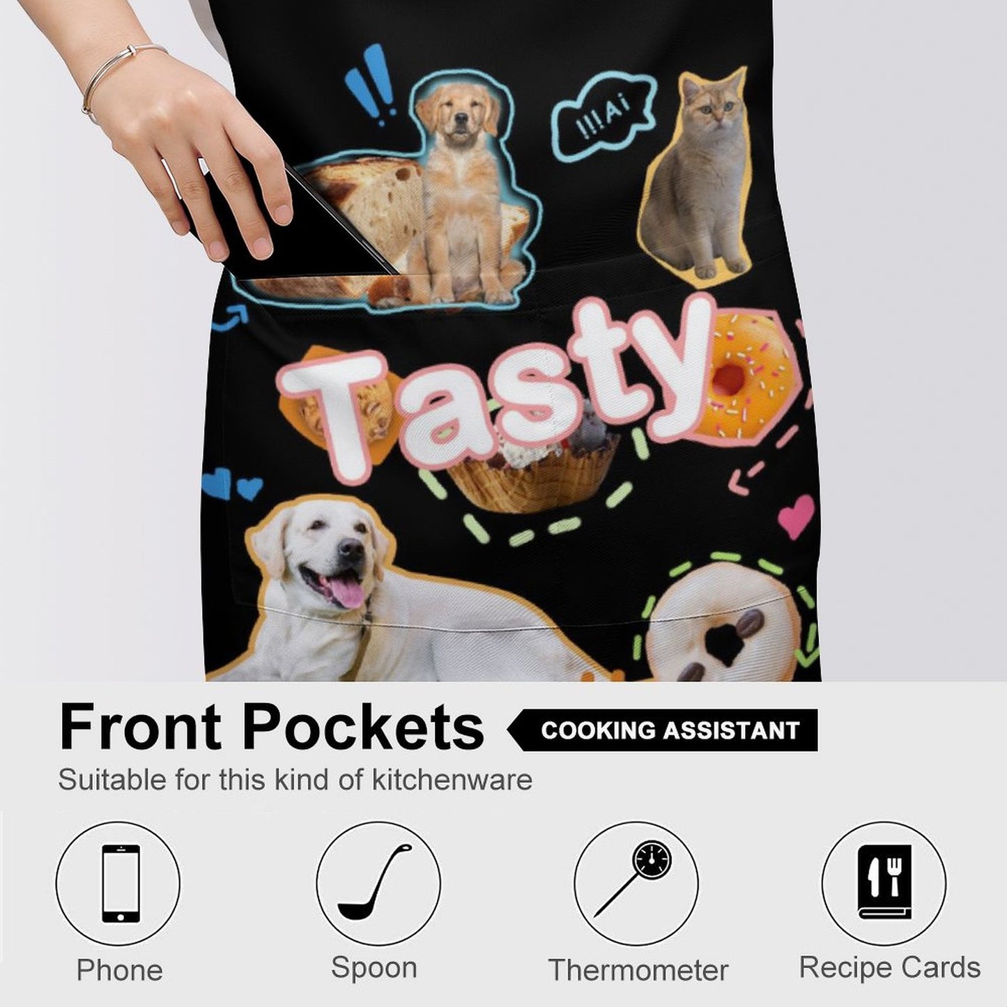 Custom Pet Face Tasty Apron