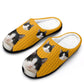 Custom Pet Stripe Cotton Slippers