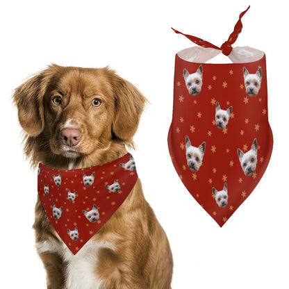 Custom Pet Scarf Christmas Pet Face Bandana-WEPRINTME-2