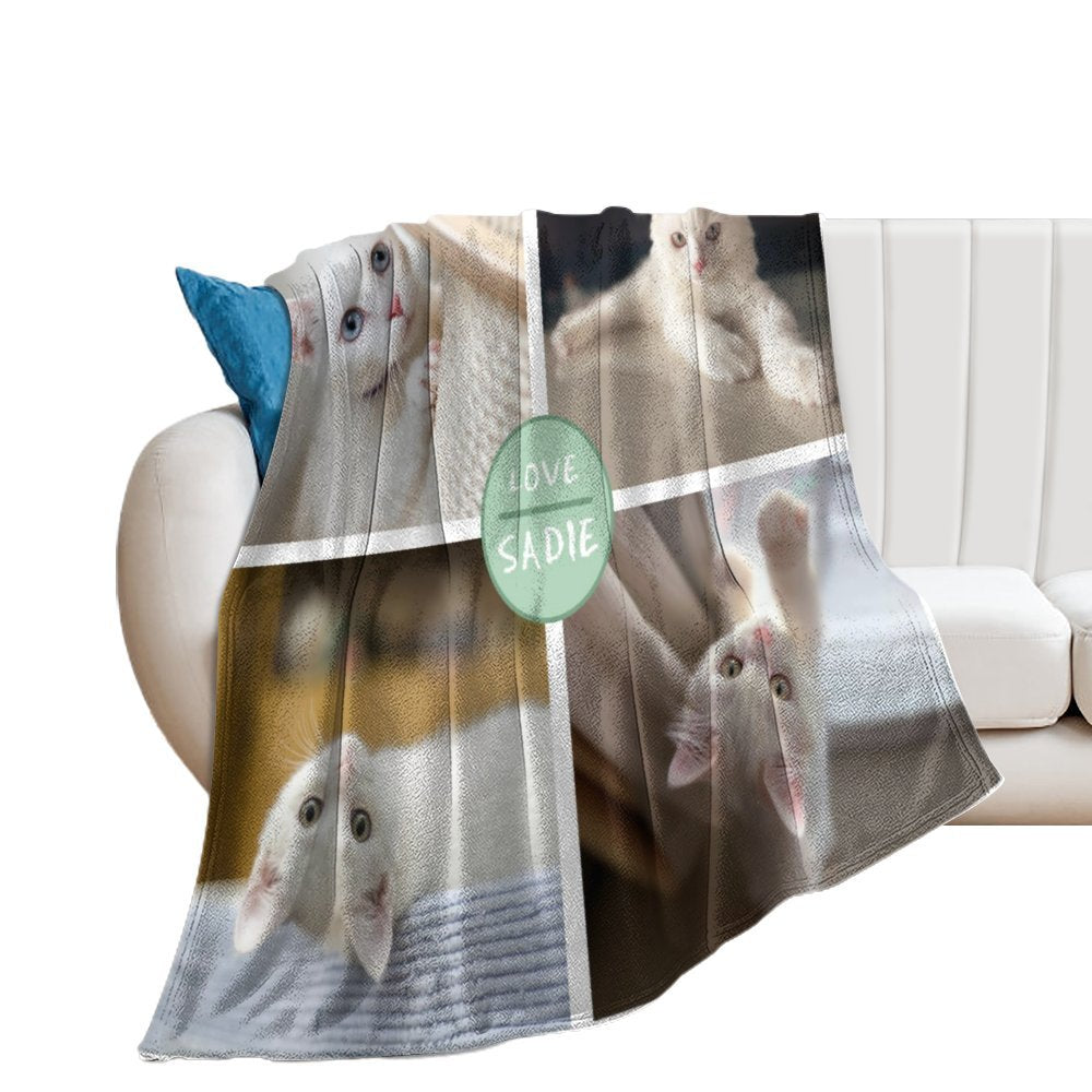 Custom Pet Photos Love Pet Fleece Blanket