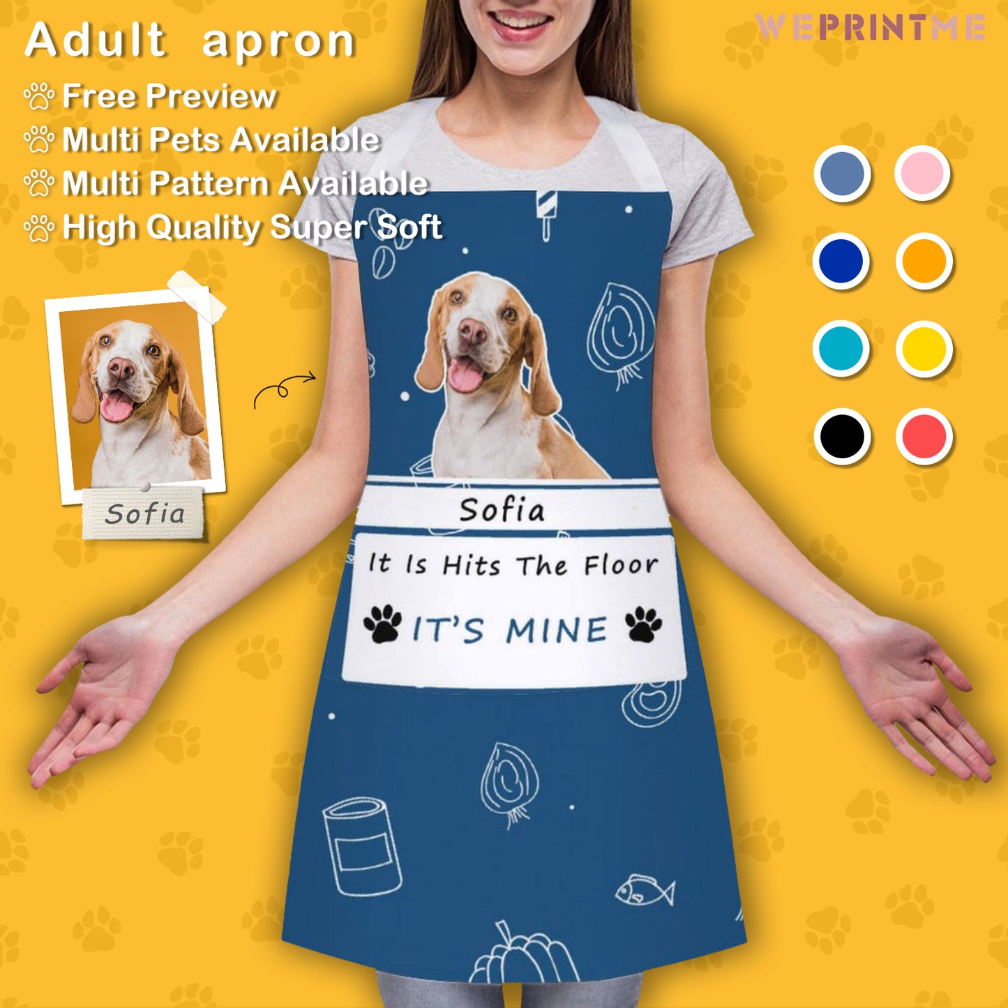 Custom Pet and Name It's Mine Apron