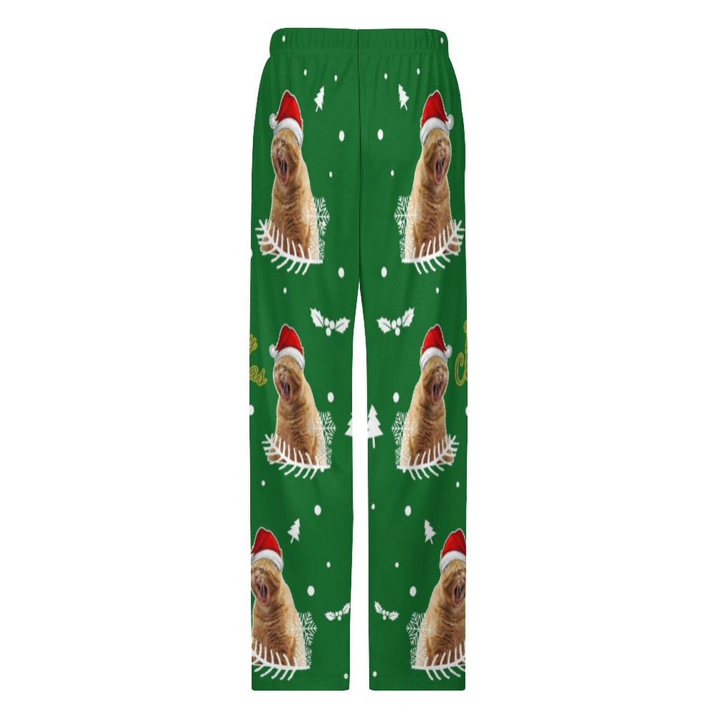 Custom Pet Happy Christmas Pajama Pants