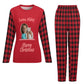 Custom Pet Face Candy Pets Christmas Pajama Set