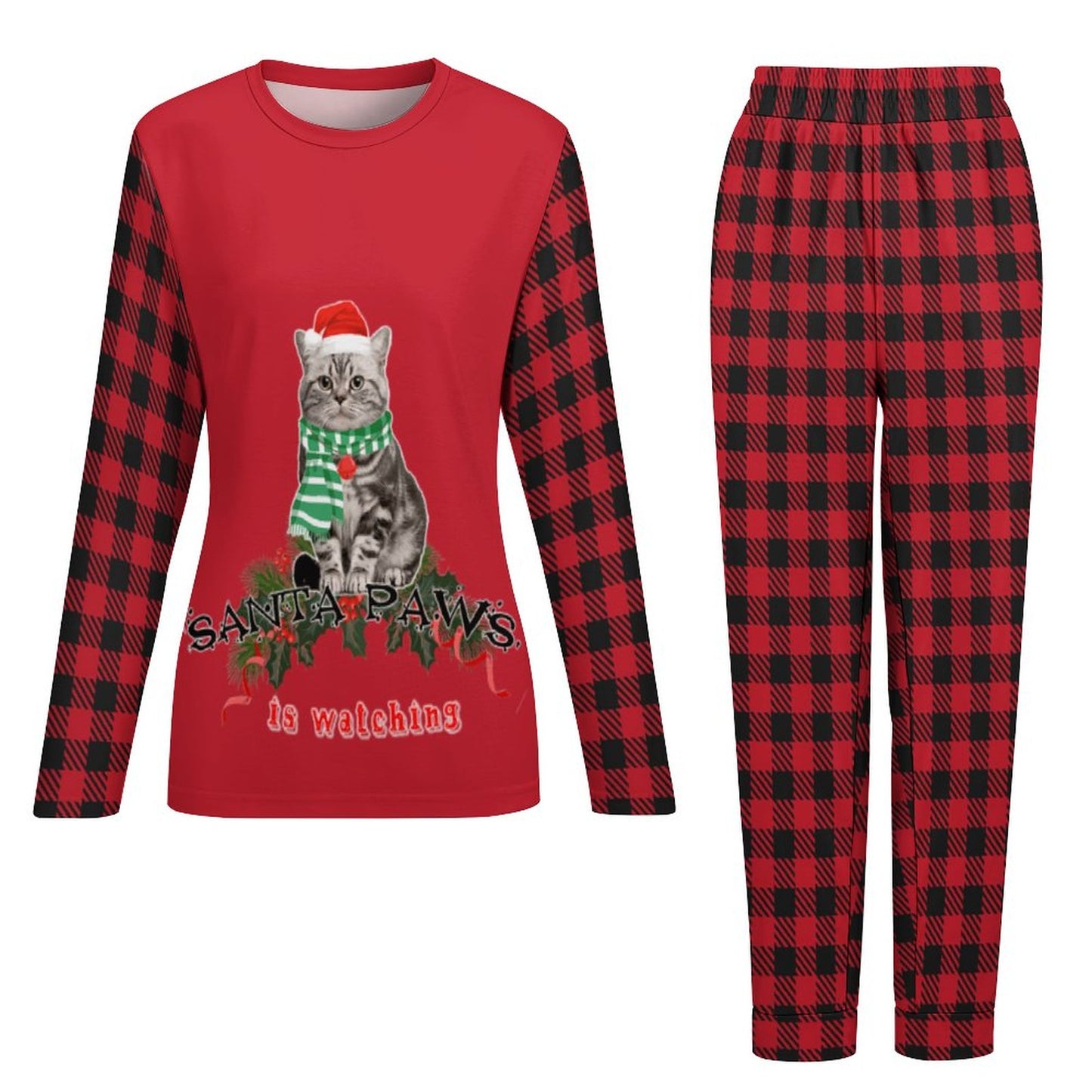 Custom Pet Face Funny Christmas Pajama Set