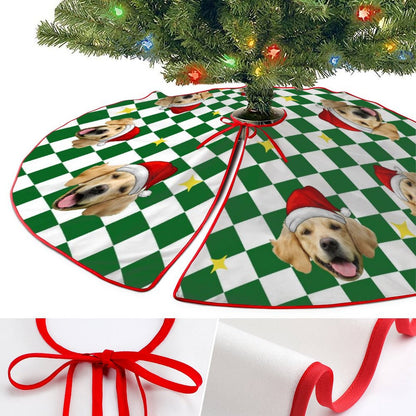 Personalized Pet Face Christmas Tree Skirt-WEPRINTME-18