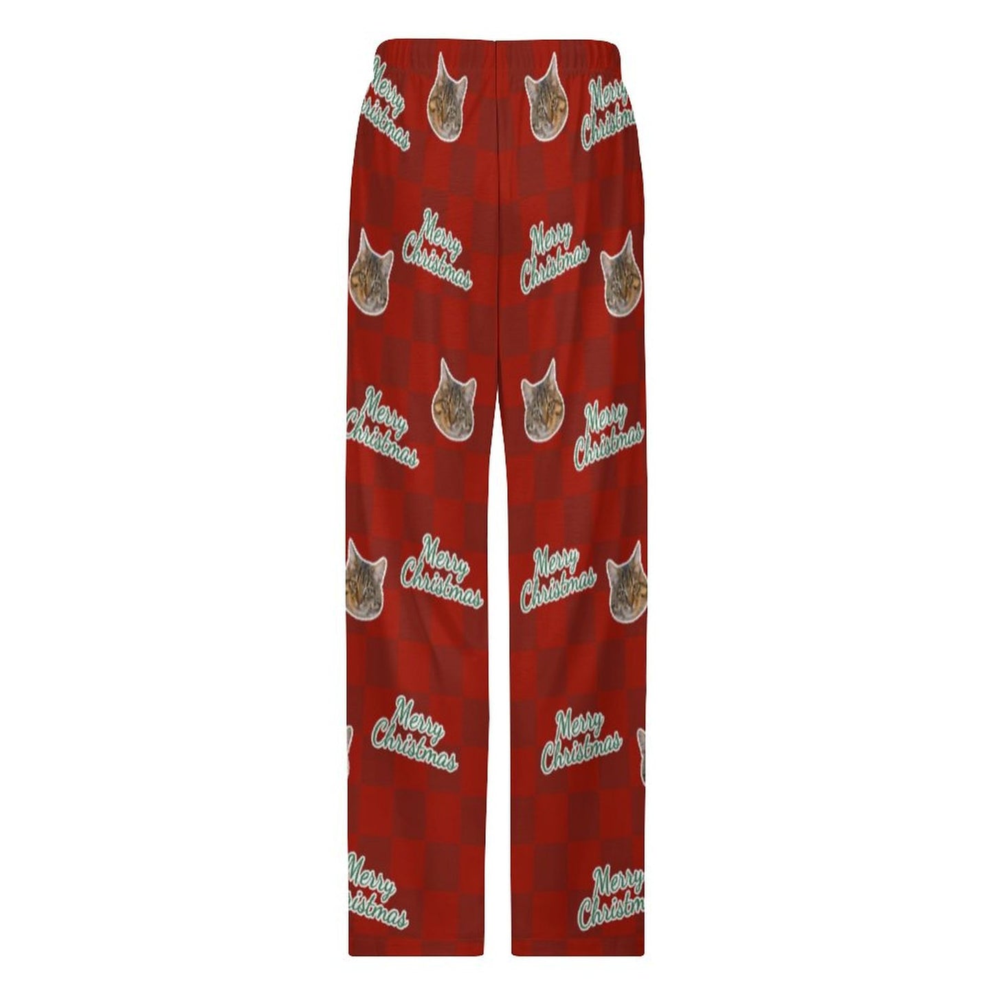 Custom Pet Face Merry Christmas Pajama Pants 2 - WEPRINTME