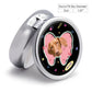 Custom Pet Face Butterfly Round Pill Box