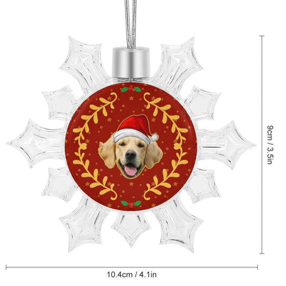 Personalized Pet Face Snow Christmas Pendant-WEPRINTME-16