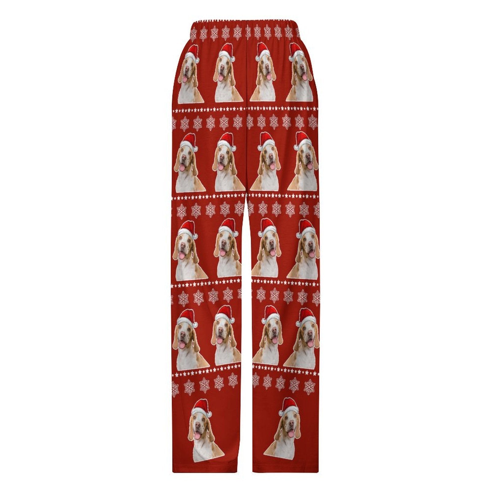 Custom Pet Snow Santa Pants for Kids-Back-WEPRINTME