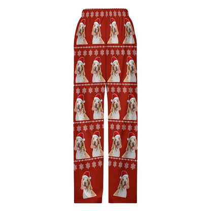 Custom Pet Snow Santa Pants for Kids-Back-WEPRINTME