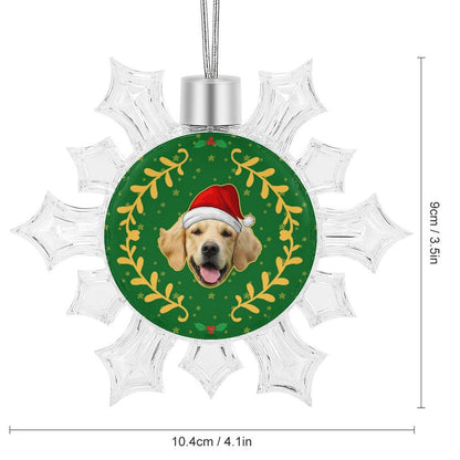 Personalized Pet Face Snow Christmas Pendant-WEPRINTME-21