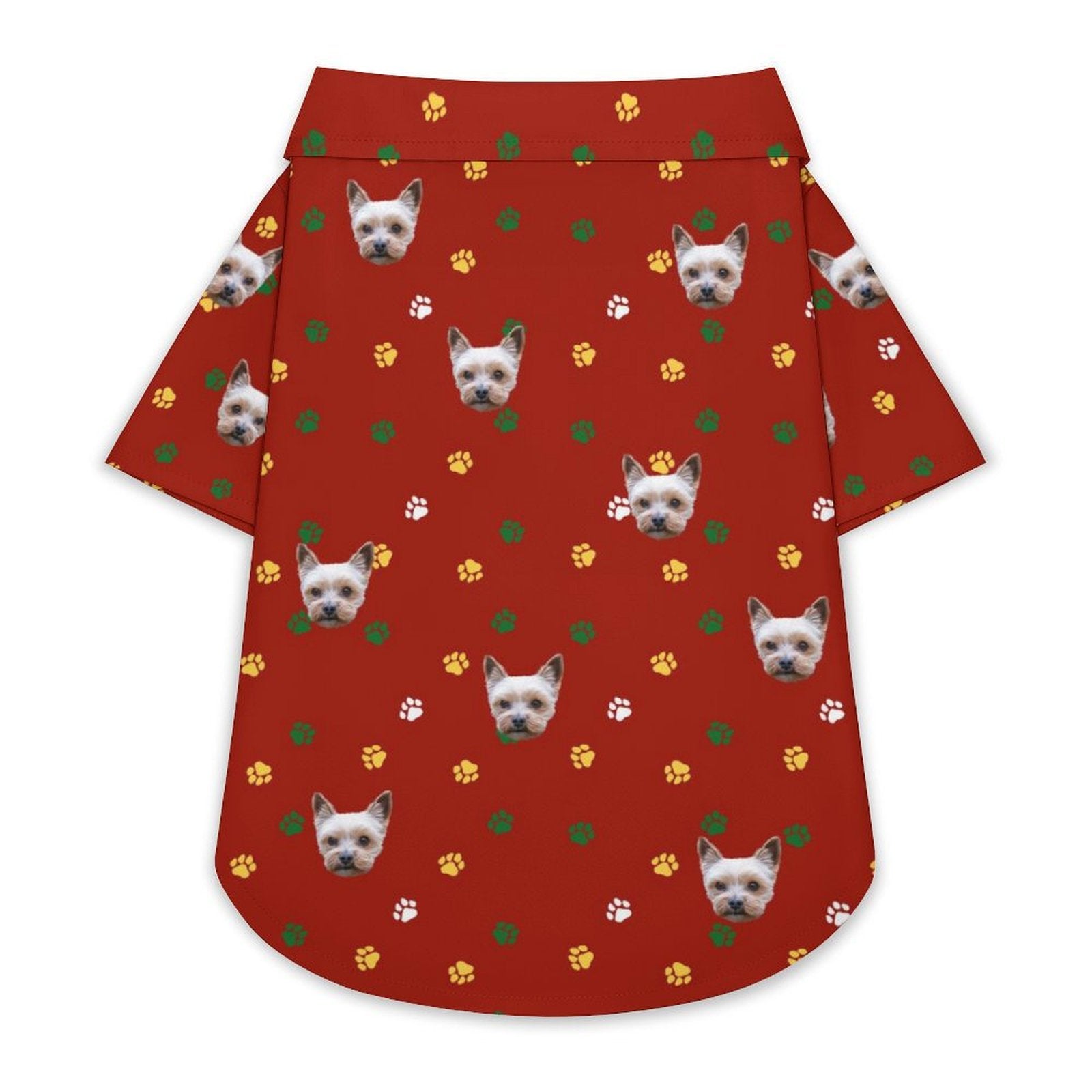 Personalized Pet Face Paws Christmas Pets Shirts-WEPRINTME-2