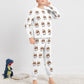 Custom Pet Face and Name Kids Pajama Set