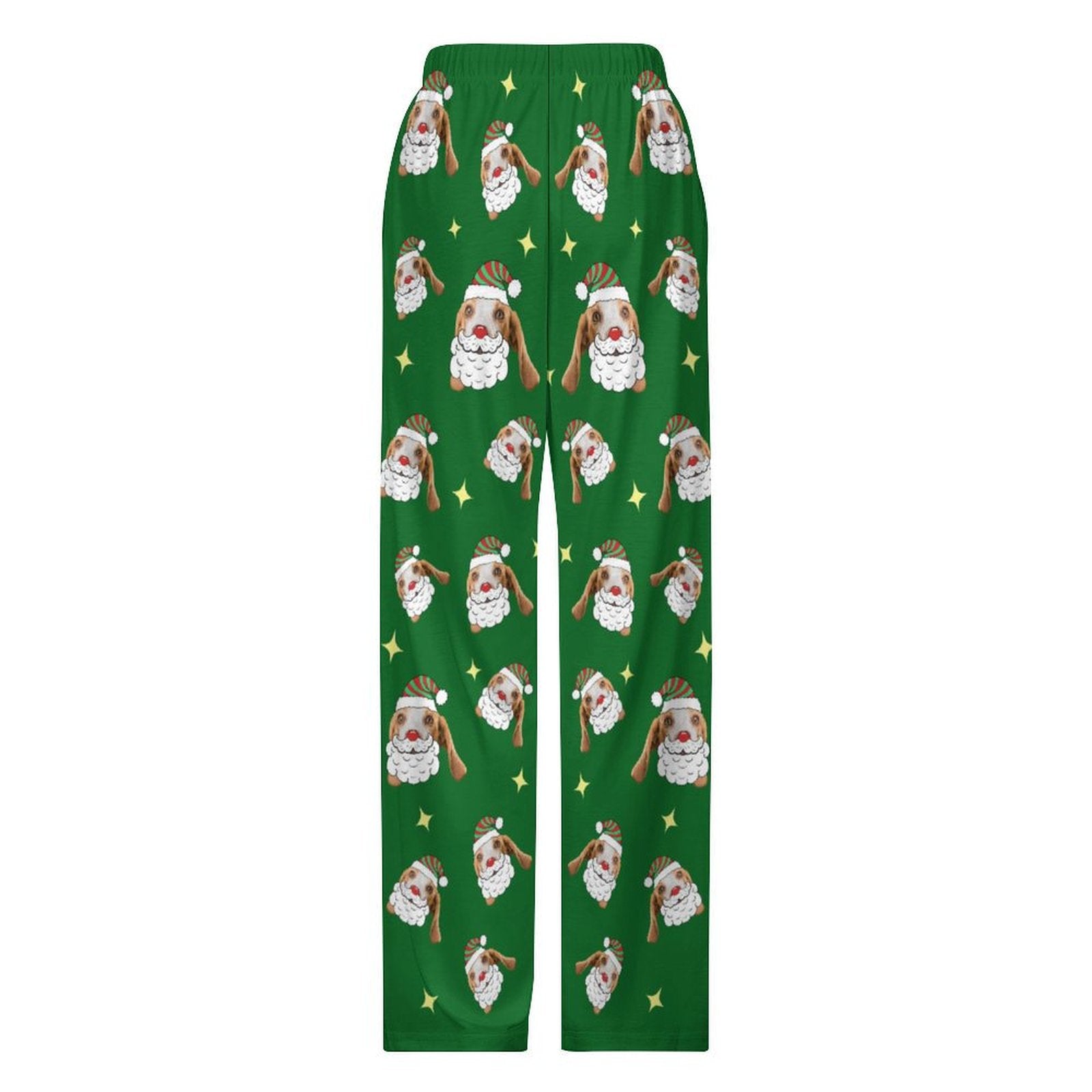 Custom Pet Face Santa Pants for Kids-Back-WEPRINTME