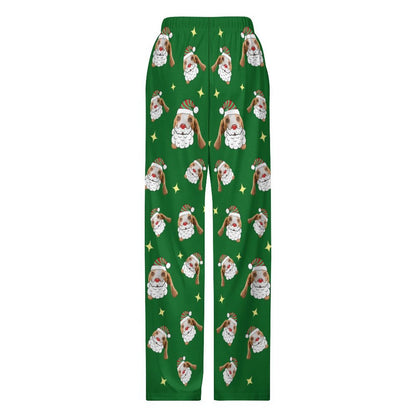 Custom Pet Face Santa Pants for Kids-Back-WEPRINTME