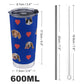 Custom Pet Face Heart Travel Mug