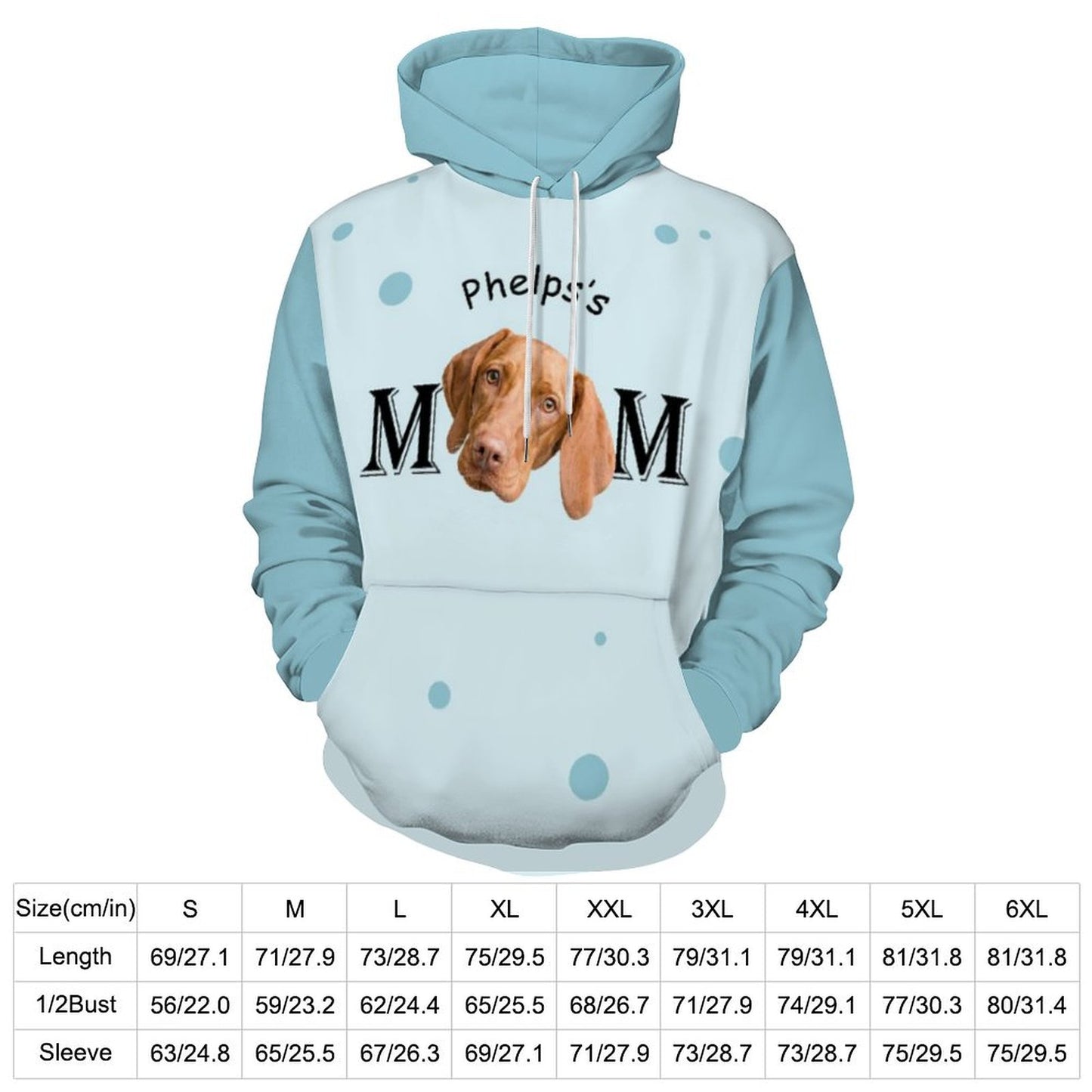 Custom Pet Face Mom Unisex Hoodie