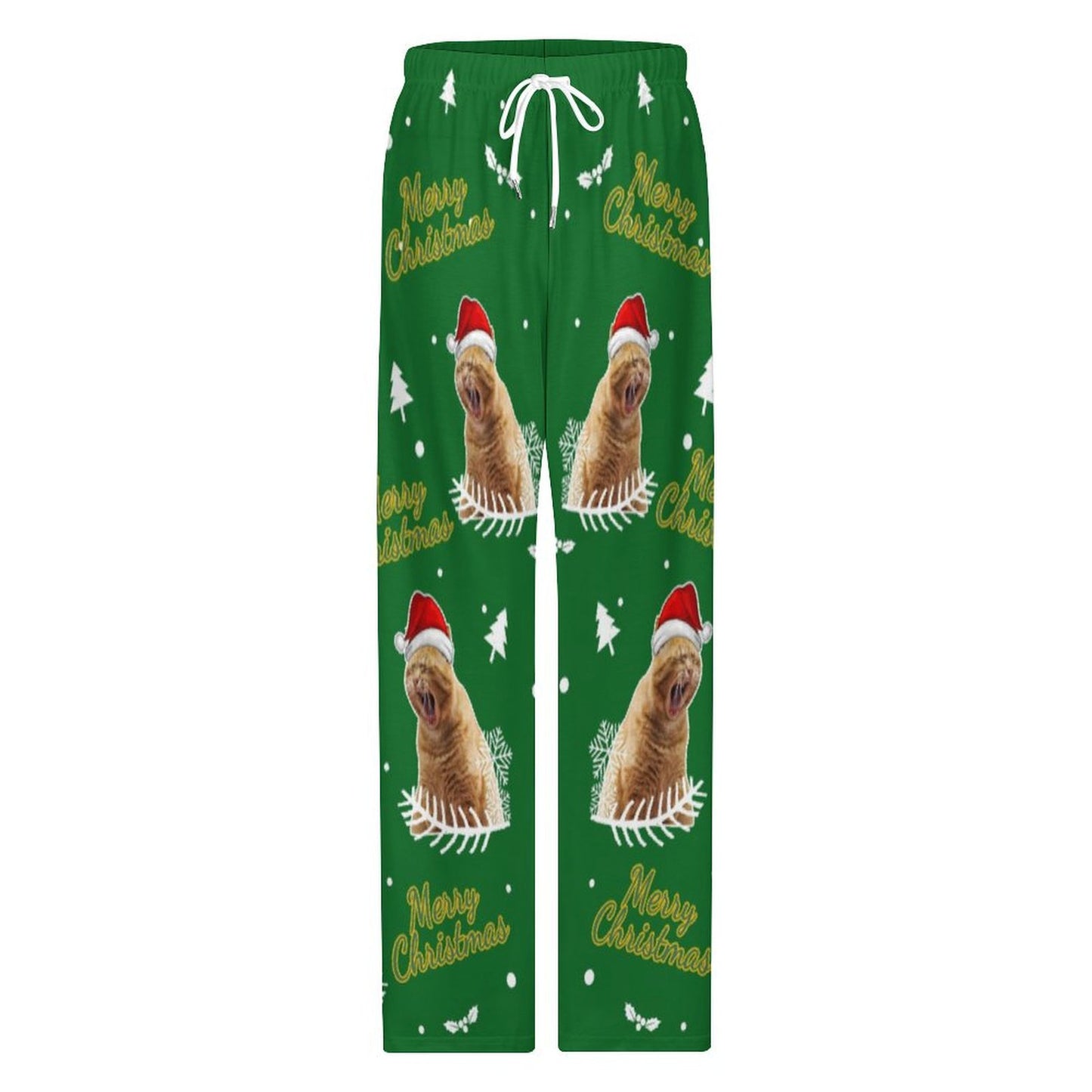 Custom Pet Happy Christmas Pajama Pants