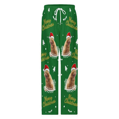 Custom Pet Happy Christmas Pajama Pants