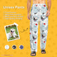 Personalized Pet Pants Face Love Dad Unisex Pajama Pants