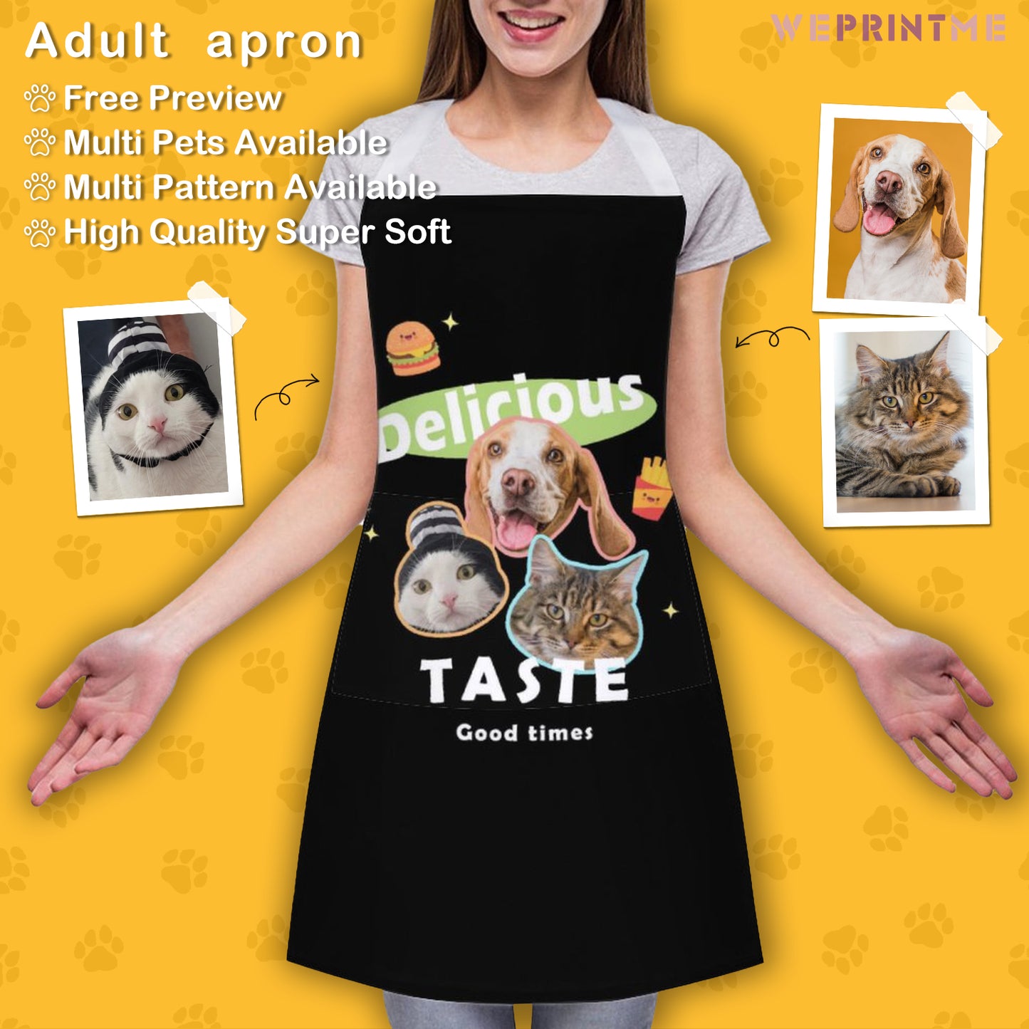 Custom Pet Face Delicious Apron