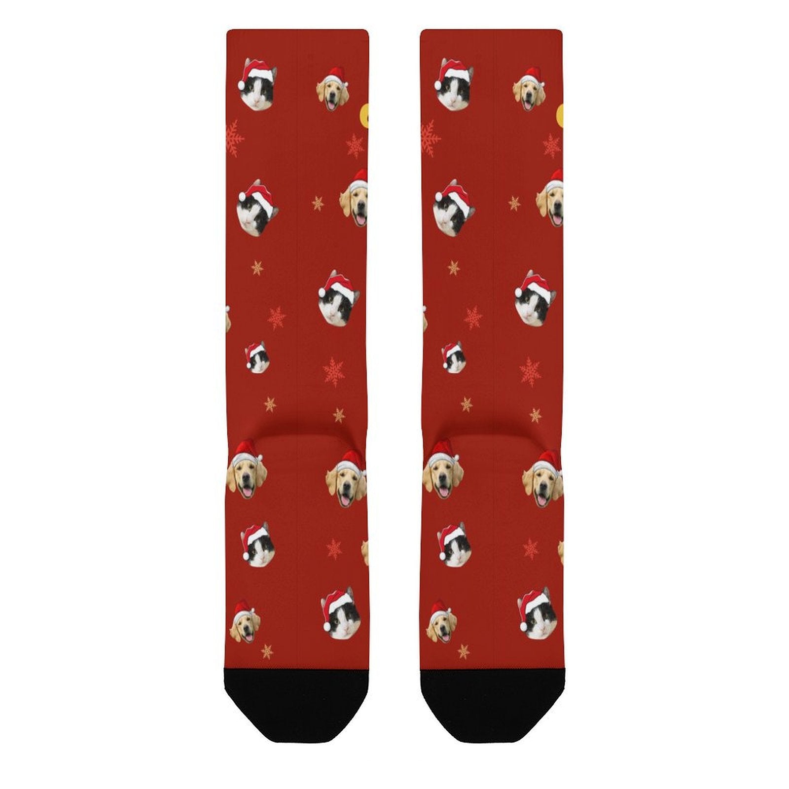 Custom Pet Face Petful Christmas Socks-WEPRINTME-6