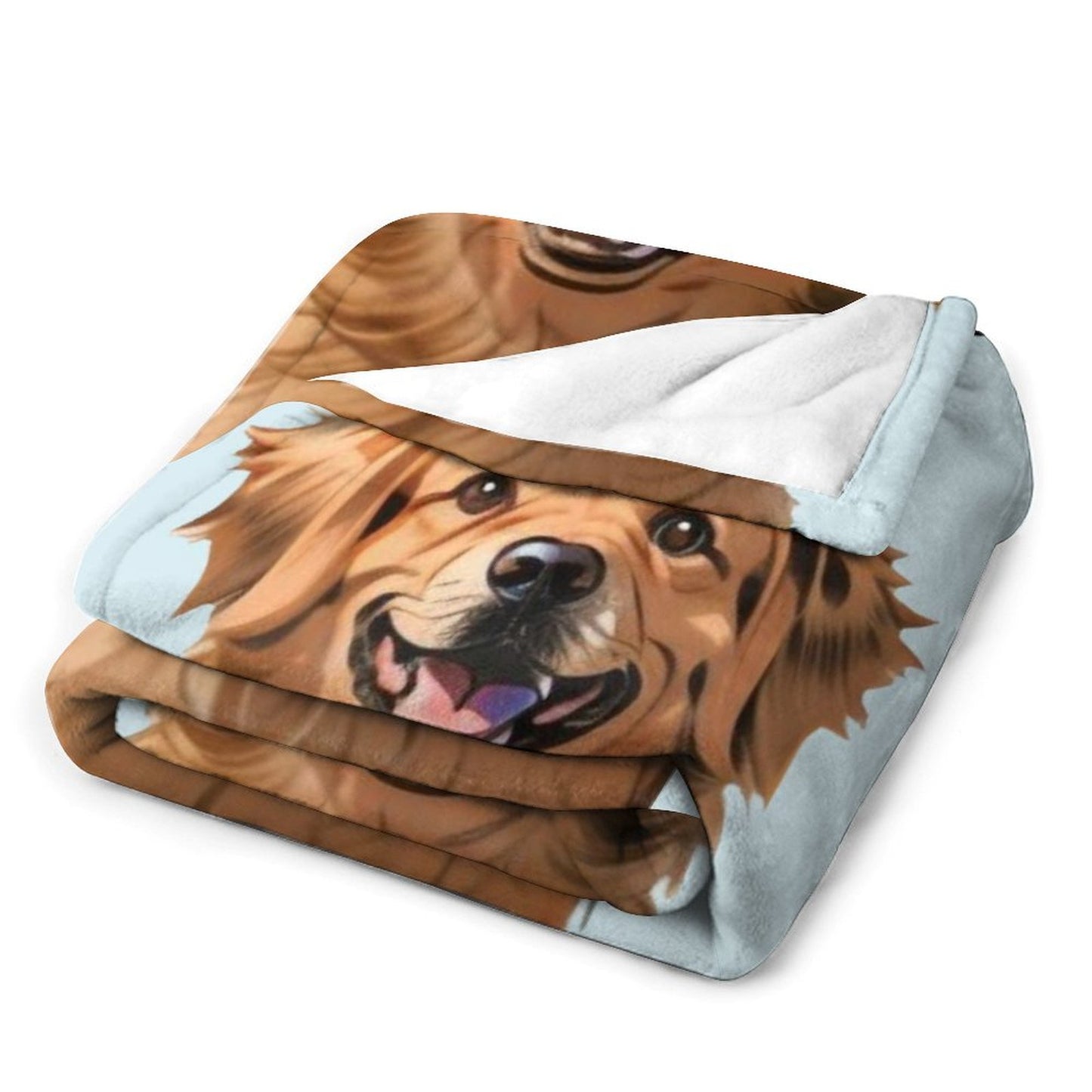 Custom Pet Face Comics Pet Fleece Blanket