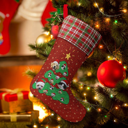 Personalized Pet Face Sequined Christmas Stockings-WEPRINTME-14