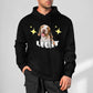 Custom Pet and Name Stars Unisex Cotton Hoodie