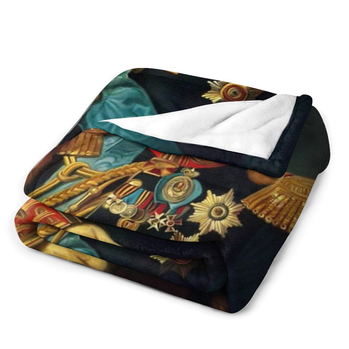 Custom Pet Face Mediaeval Fleece Blanket