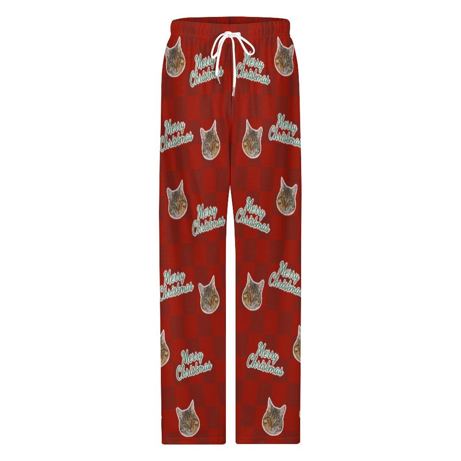 Custom Pet Face Merry Christmas Pajama Pants 1 - WEPRINTME