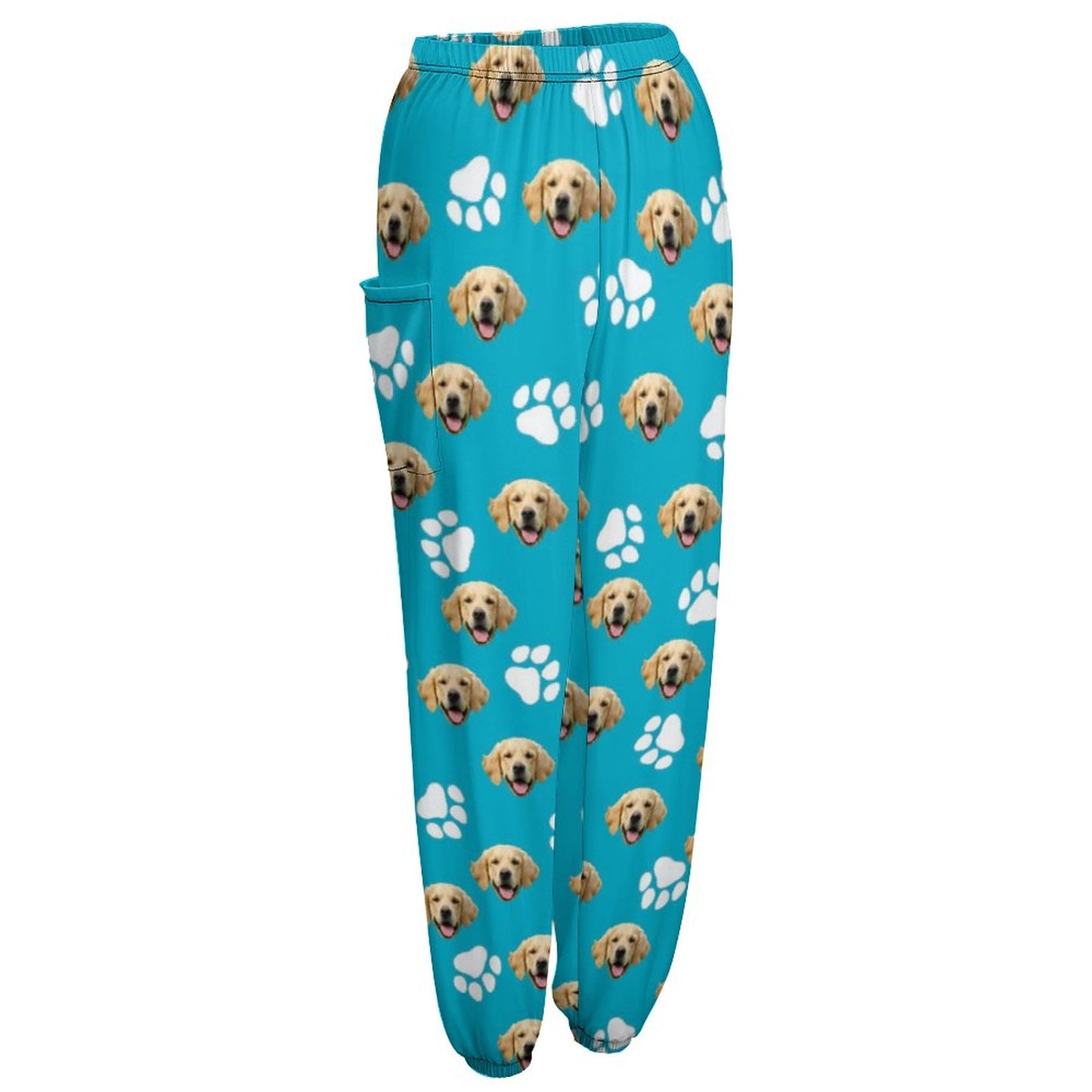 Custom Pet Face Women's Casual Trousers