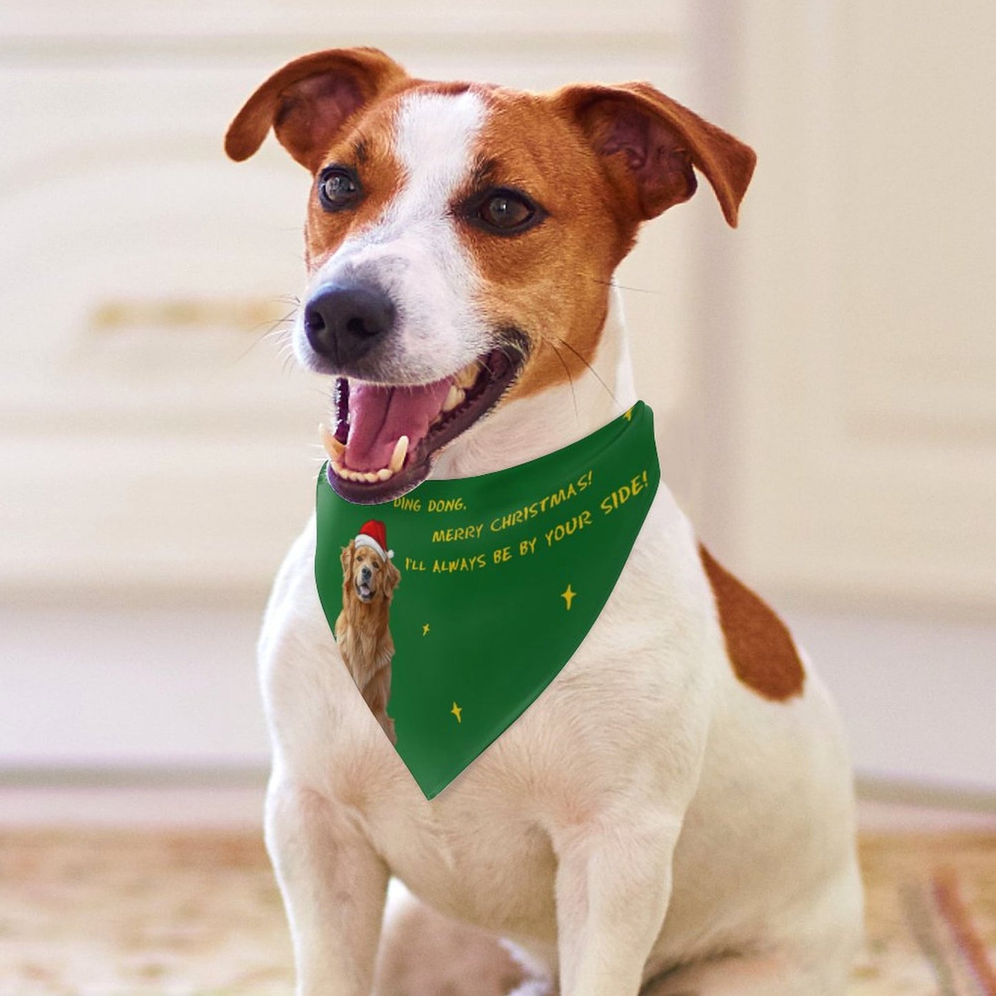 Custom Pet Scarf Petful Christmas Personalized Dog Bandana-WEPRINTME-15