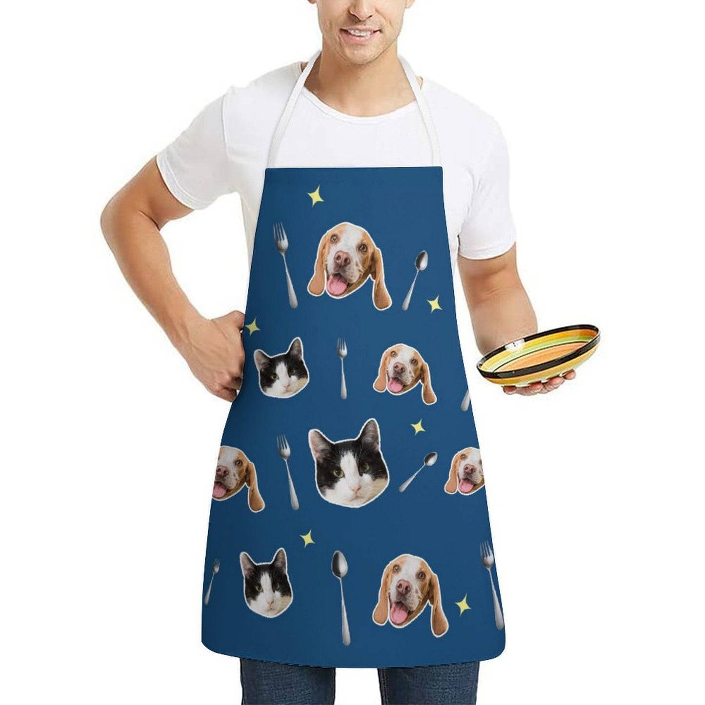 Custom Pet Face Fork Pet Apron