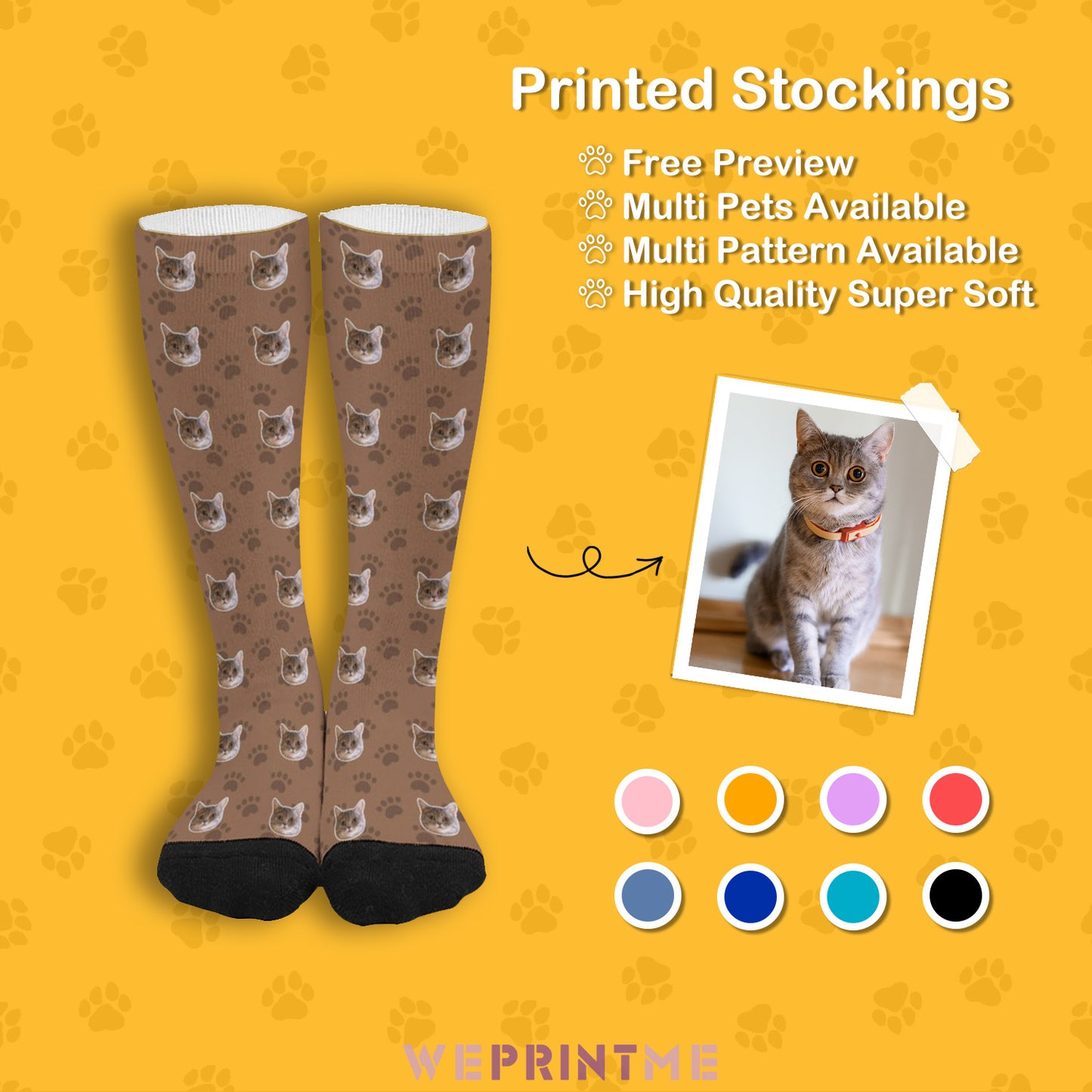 Custom Pet Face Socks