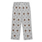 Custom Pet Face and Circle Name Men's Cotton Long Pajama Set