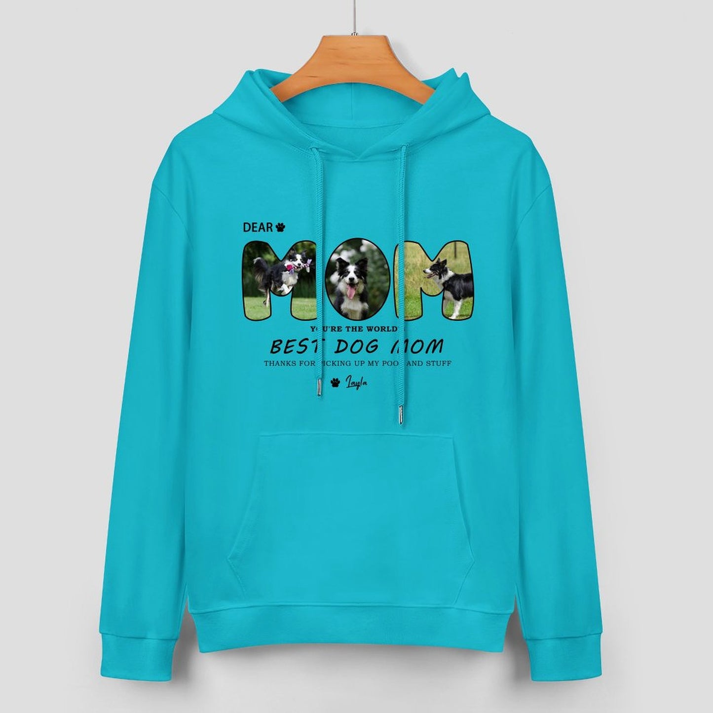 Custom Pet Best Dad or Mom Unisex Cotton Hoodie