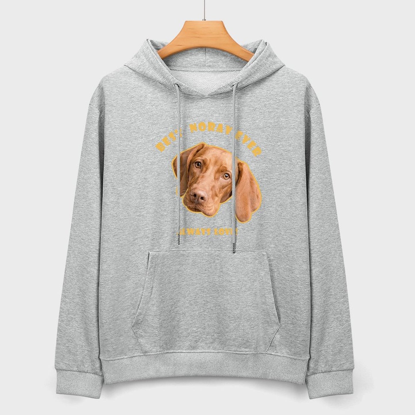 Custom Pet Face Always Love Unisex Cotton Hoodie