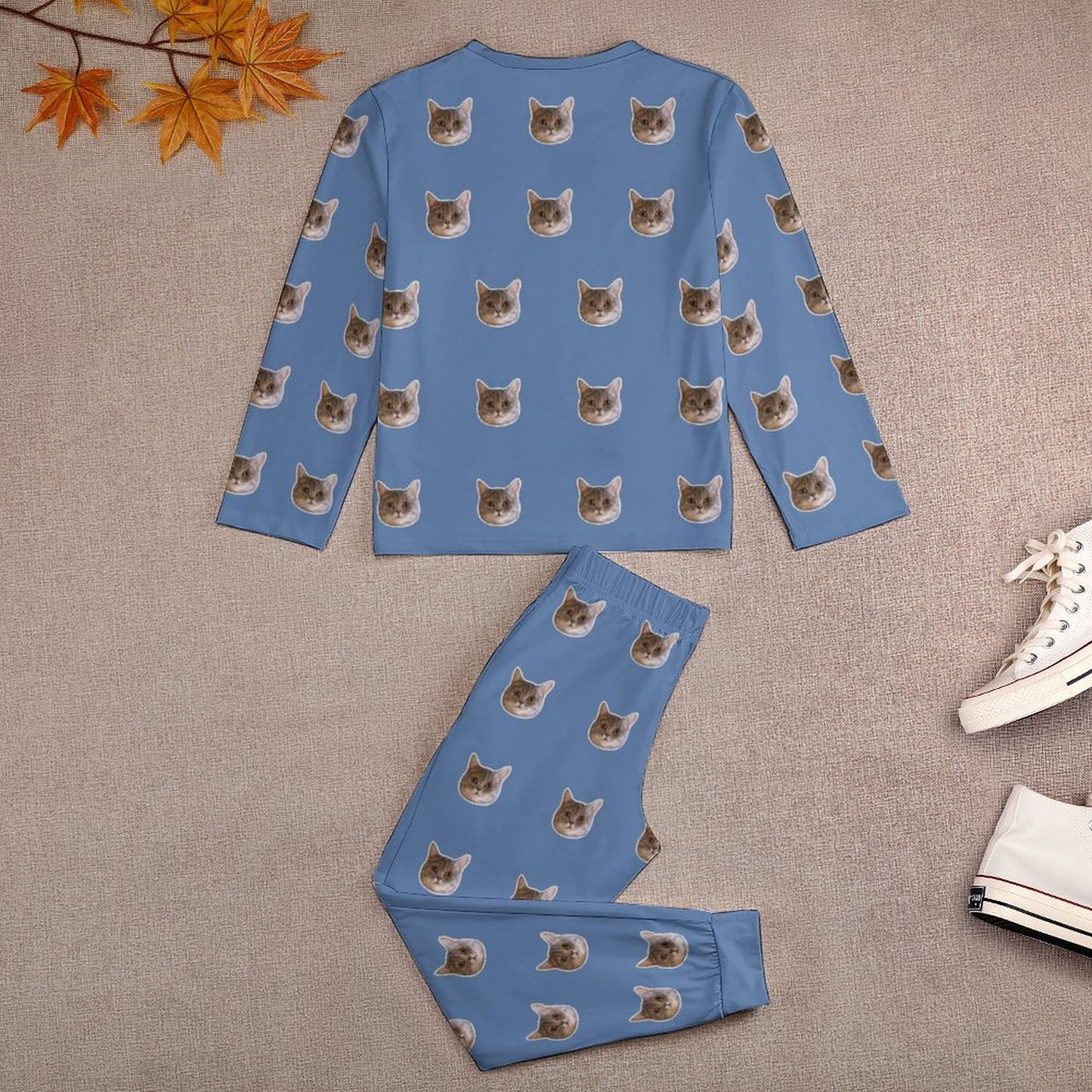 Custom Pet Face Kids Pajama Set