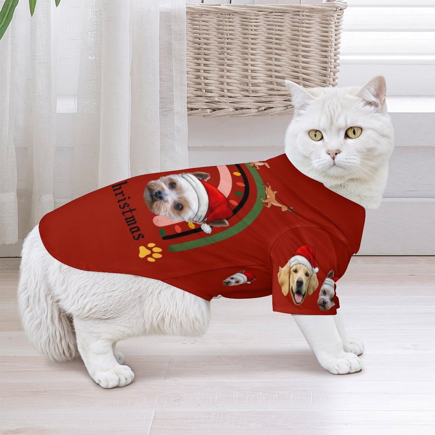 Personalized Pet Face Petful Christmas Pets Shirts-WEPRINTME-5